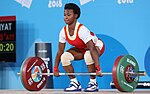 Fayl:2018-10-11 Clean &amp; Jerk (Weightlifting Girls' 58kg) at 2018 Summer Youth Olympics by Sandro Halank–222.jpg üçün miniatür