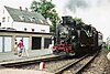 Preserved steam locomotive on the Museumsbahn Schönheide in 2002