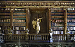 Details of a Baroque library