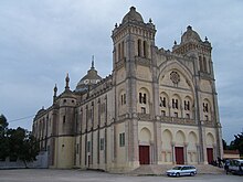 St. Louis Cathedral on the Byrsa hill at Carthage Acropolium.jpg