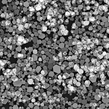Silver micromirrors imaged with backscattered electrons in an electron microscope. Field of view 105 μm and imaging voltage 30 kV. These crystalline micromirrors are important model systems for micro and nanooptics research. Image by Siim Pikker