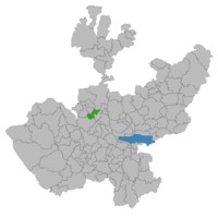 Lage der Gemeinde in Jalisco