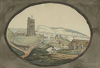 View of Wyke Church & West part of Portland, after Princess Sophia of Gloucester