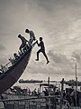 Amusement ride in Patenga sea beach