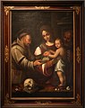 "Holy family with Saint Francis"
