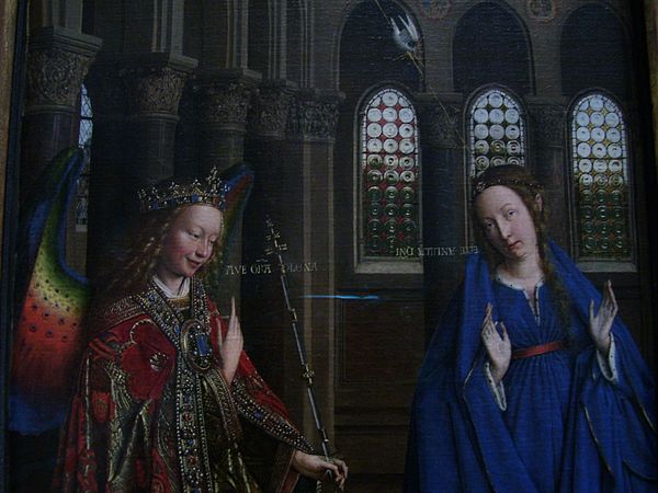 Detail – Mary and Gabriel