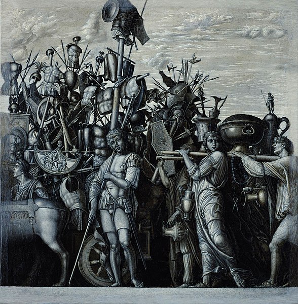 File:Anonymous - Triumphzug Cäsars, Waffenbeute (Die Trophäenträger) - GG 299 - Kunsthistorisches Museum.jpg