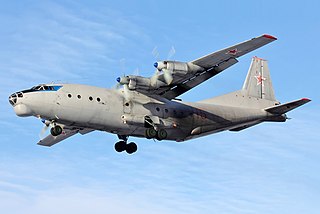 <span class="mw-page-title-main">Antonov An-12</span> Soviet medium-range transport aircraft