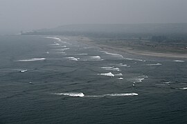 Arabian Sea and Morjim Beach as seen from Vagator Fort, Goa, India.jpg