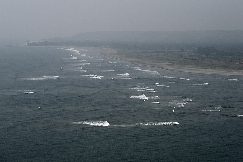 File:Arabian Sea and Morjim Beach as seen from Vagator Fort, Goa, India.jpg