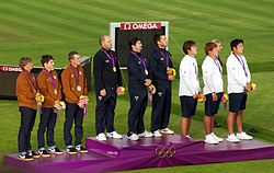 Archery men's team - London 2012 - medalists.jpg