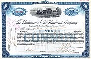 Baltimore and Ohio Railroad stock certificate, 1903