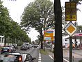 In Düsseldorf-Derendorf verlaufen die B 1, B 7 und B 8 auf rund zwei Kilometer auf der gleichen Strecke