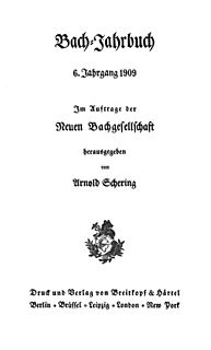 <i>Bach-Jahrbuch</i>