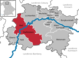 Kaart van Bad Staffelstein