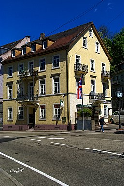 Baden Baden - Lange Straße - View NNE on Russian Restaurant