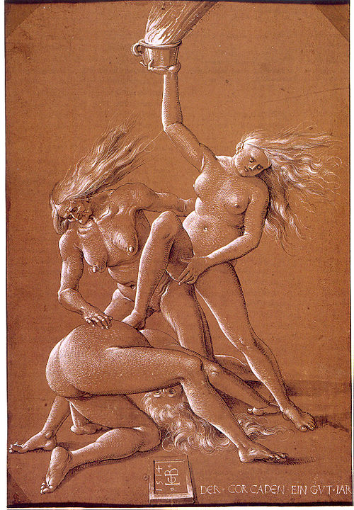 Hans Baldung Grien's Three Witches, c. 1514