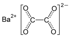 Structural formula of barium oxalate