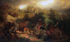 Битва при Могачі 1526, художник Берталан Шекелі