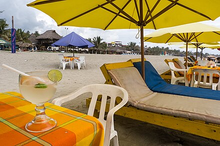 Beach restaurant on Playa Zicatela