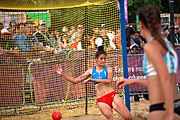 Deutsch: Beachhandball bei den Olympischen Jugendspielen 2018 in Buenos Aires; Tag 7, 13. Oktober 2018; Mädchen, Finale Argentinien-Croatien 2:0 English: Beach handball at the 2018 Summer Youth Olympics in Buenos Aires at 13 October 2018 – Girls Gold Medal Match – Argentina-Croatia 2:0 Español: Handball de playa en los Juegos Olimpicos de la Juventud Buenos Aires 2018 en 13 de octubre de 2018 – Partido por la medalla de oro femenino - Argentina-Croacia 2:0