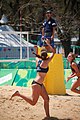 Deutsch: Beachvolleyball bei den Olympischen Jugendspielen 2018; Tag 8, 14. Oktober 2018; Mädchen, Achtelfinale – USA-Peru 2:0 (21–19/21–12) English: Beach volleyball at the 2018 Summer Youth Olympics at 14 October 2018 – Girls Round of 16 – USA-Peru 2:0 (21–19/21–12)