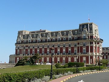 Hôtel du Palais, à Biarritz.
