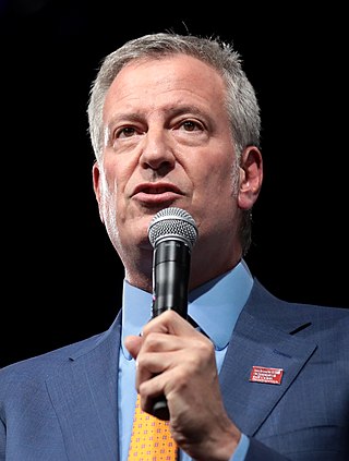 <span class="mw-page-title-main">Bill de Blasio</span> Mayor of New York City from 2014 to 2021