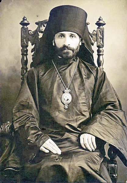 File:Bishop Aleksandr Aleksandr Aleksandrovich Nemolovsky seated wearing bishops hat.jpg