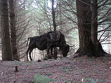 Sculpture of European Bison by Sally Matthews, Tyrebagger sculpture park Bison sculpture by Sally Matthews.jpg