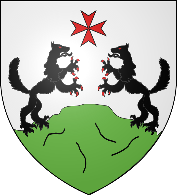 Languedoc - Bête du Gévaudan 600px-Blason_ville-fr_Paulhac-en-Margeride_%28Loz%C3%A8re%29.svg