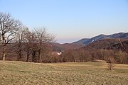 Blick von der Sulzer Höhe nach Kaltenleutgeben und weiter nach Wien}}