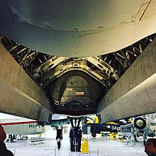 Bomb bay Bomb bay of a Vulcan bomber (34010875545).jpg