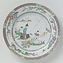 Miniatuur voor Bestand:Bord, beschilderd met landschap en Chinezen, BK-NM-12400-378.jpg