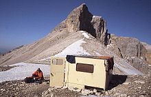 Biwakschachtel an der Breitgrieskarscharte im Karwendel