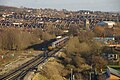 * Nomination A CrossCountry HST passes Narroways Junction. Mattbuck 11:08, 3 August 2010 (UTC) * Promotion Nice composition, including all junction point-work, on an exceptionally clear day so background very clear. Like it very much. Wonder if cropping out less interesting right side, including the crane like machine, would improve it. Rwendland 17:14, 8 August 2010 (UTC)