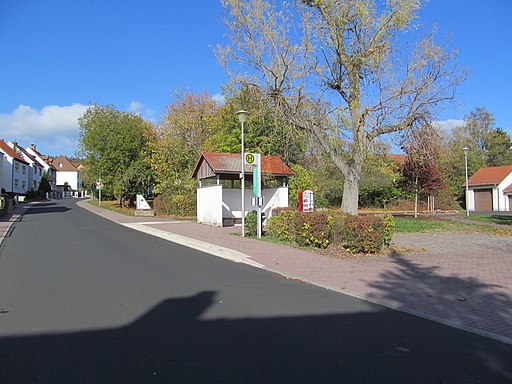 Bushaltestelle Mehrzweckhalle, 1, Bosserode, Wildeck, Landkreis Hersfeld-Rotenburg