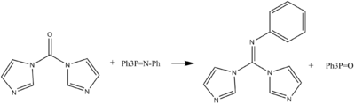 Formado de N-phenylimino-derivaĵo