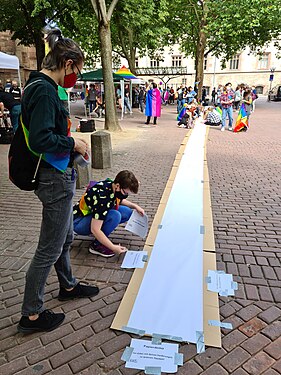 Pride Parade Göttingen 2020: "Paper Demo" and Gallery Walk