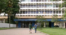 It is in the Center of Technology's Block A where the Institute of Chemistry and the Institute of Physics are housed. CT UFRJ.png