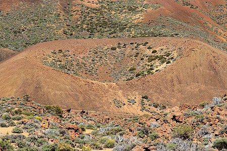 Volcanic crater, Cañada del Descanso de las Gallinas Tenerife