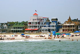 Cape May Beach Ave from the sea 3.JPG