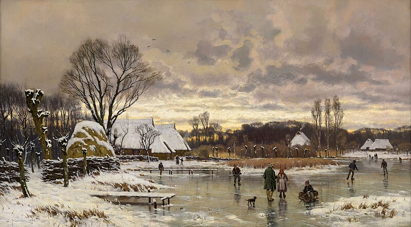 File:Carl Malchin - Mecklenburgische Seenlandschaft im Winter (1896).jpg