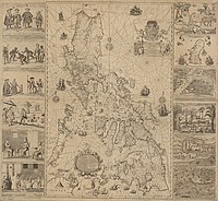 An original copy of the printed Velarde map, 1734