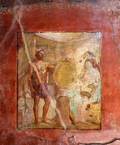 A fresco of Vulcan-Hephaestus in Pompeii