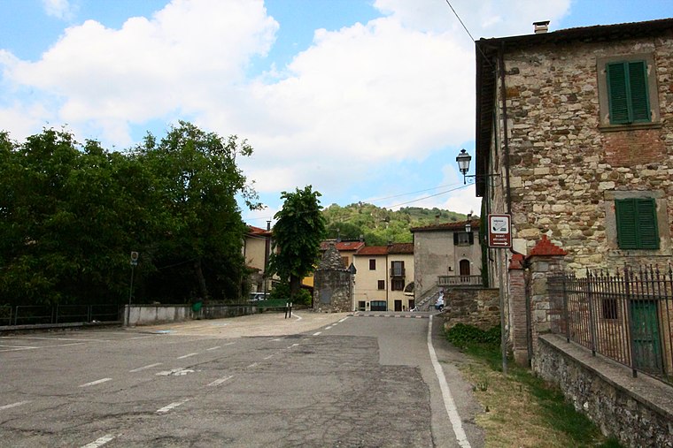 Pieve a Socana Map Village Castel Focognano Tuscany Italy