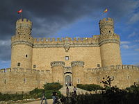 Castillo de Manzanares el Real, el mejor conservado de la Comunidad de Madrid.