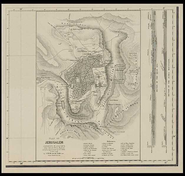 File:Charles William Meredith van de Velde, Plan of Jerusalem (FL184621859 2370465).jpg