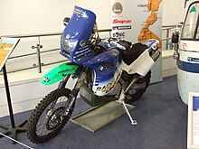 Boorman's BMWF650RR pictured at the Coventry Transport Museum Charley Boorman's Dakar bike.jpg