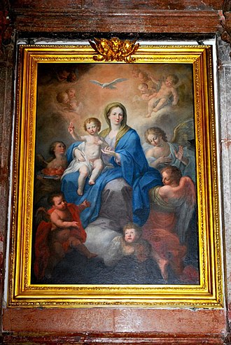 Madonna of the Lamp, in the basilica of Santa Maria Assunta at Alcamo. Chiesa Basilica S Maria Assunta Alcamo 187.JPG